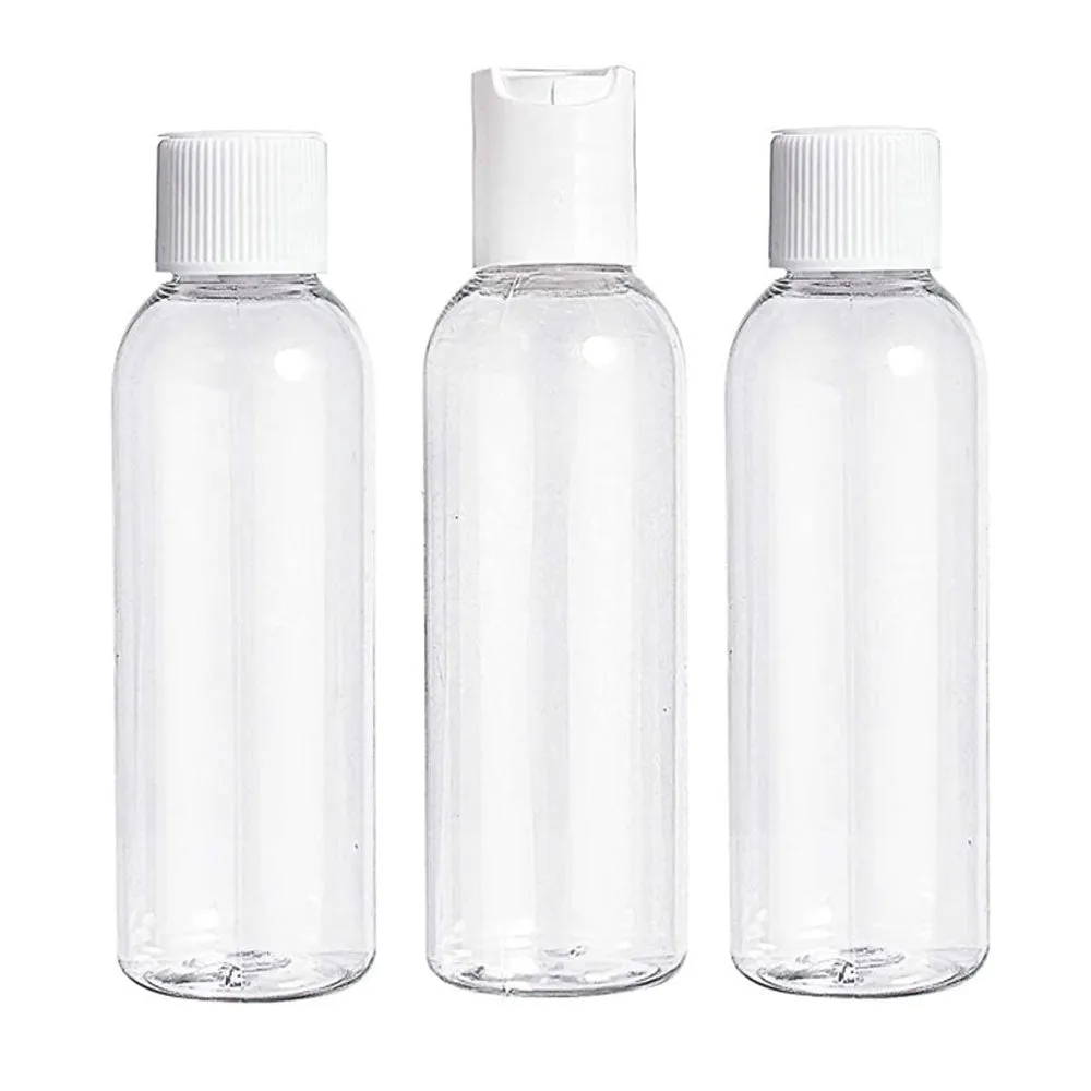 6 Pc Clear Empty Containers Travel Bottles TSA Toiletry Lotion Cosmetics 60mL