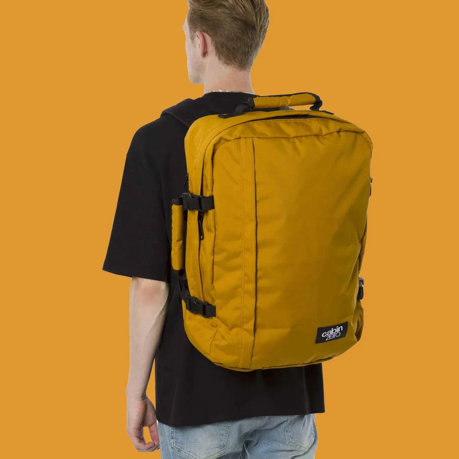 CABINZERO Classic BackPack 44L - Ultimate Traveler's Backpack - Orange Chill
