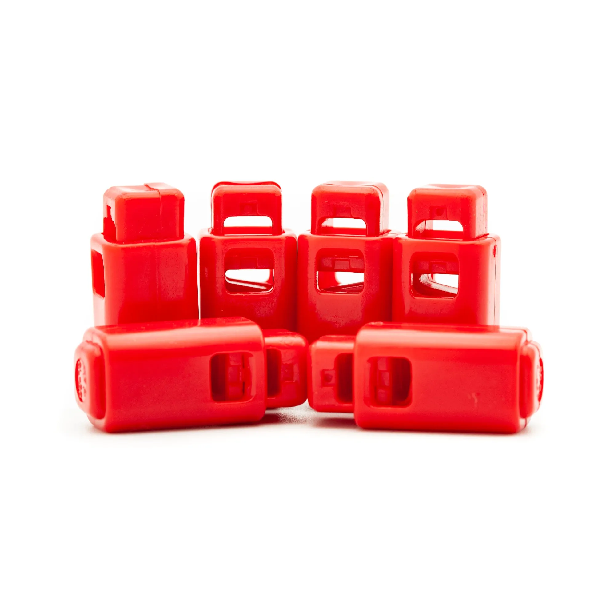 Cord Stoppers - Block - Red