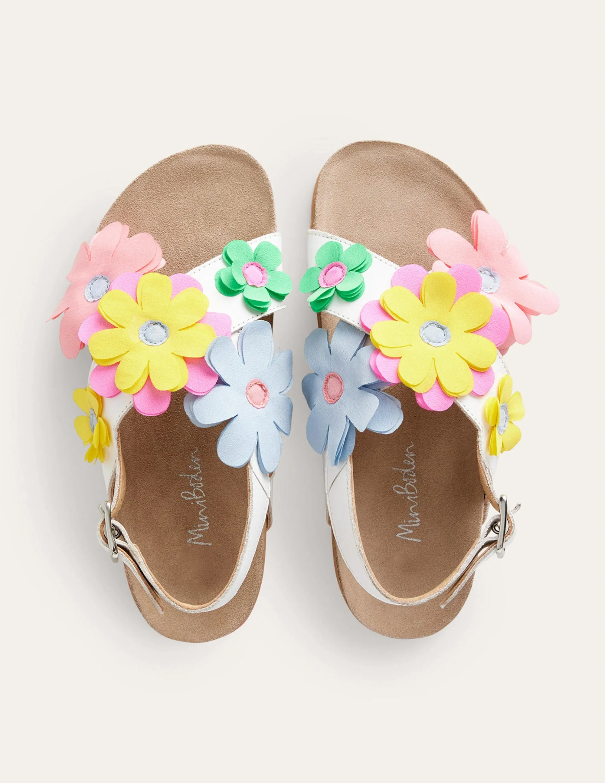 Crossover Sandals-White