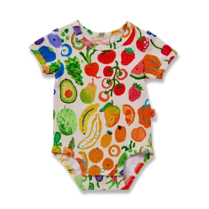 Halcyon Nights Eat The Rainbow Short Sleeve Bodysuit