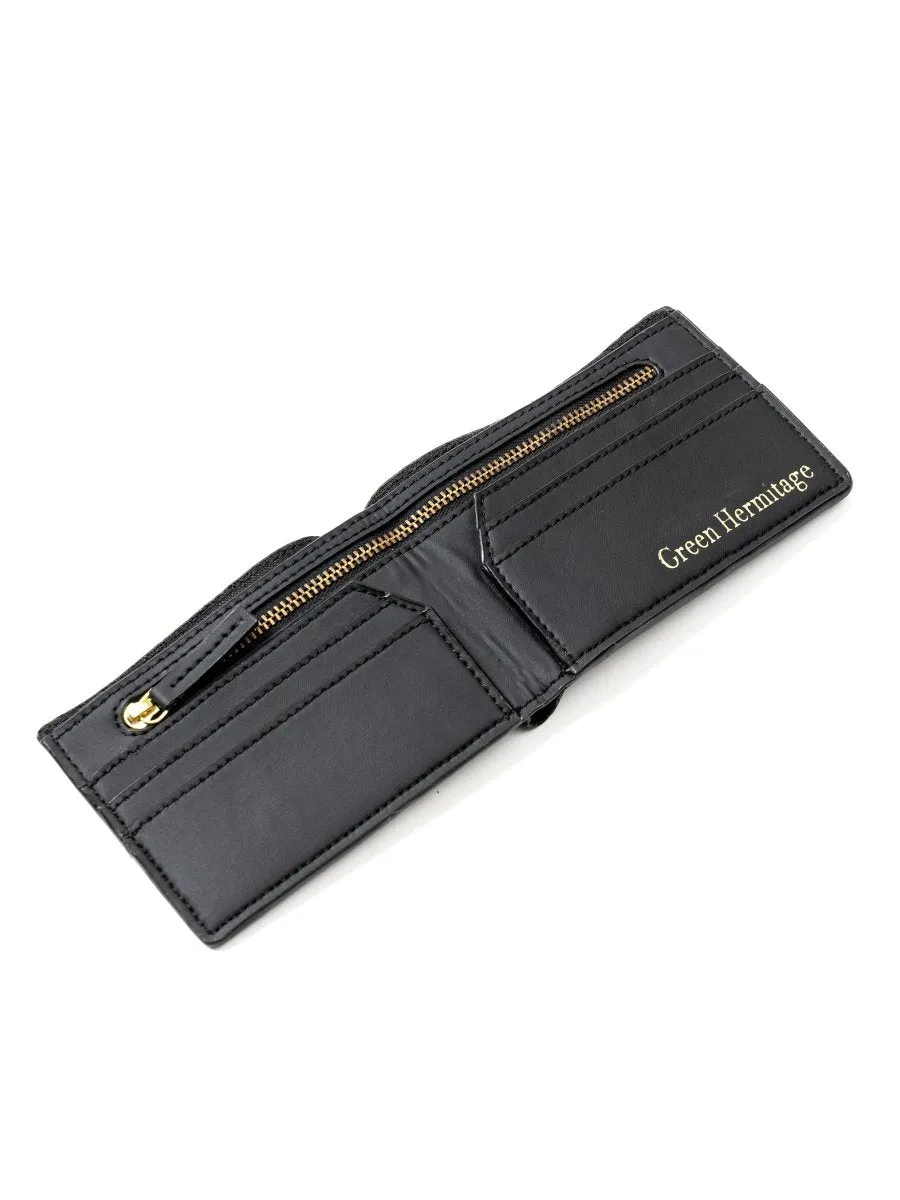 Helios (Black) | Mens Wallet made of Coconut Leather | Vegan