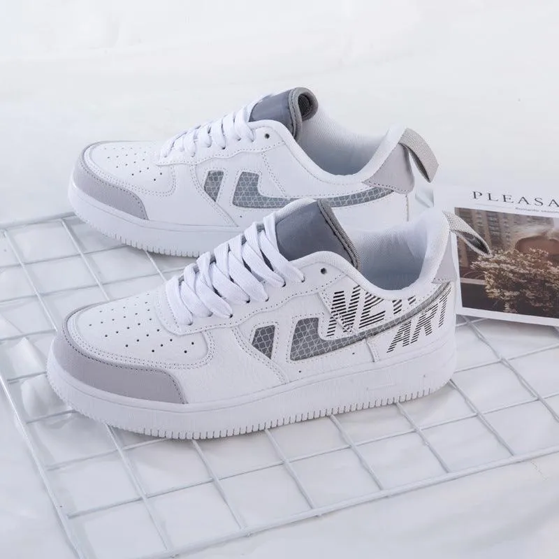 Korean Style Sneakers Reflective Sneakers For Men And Women