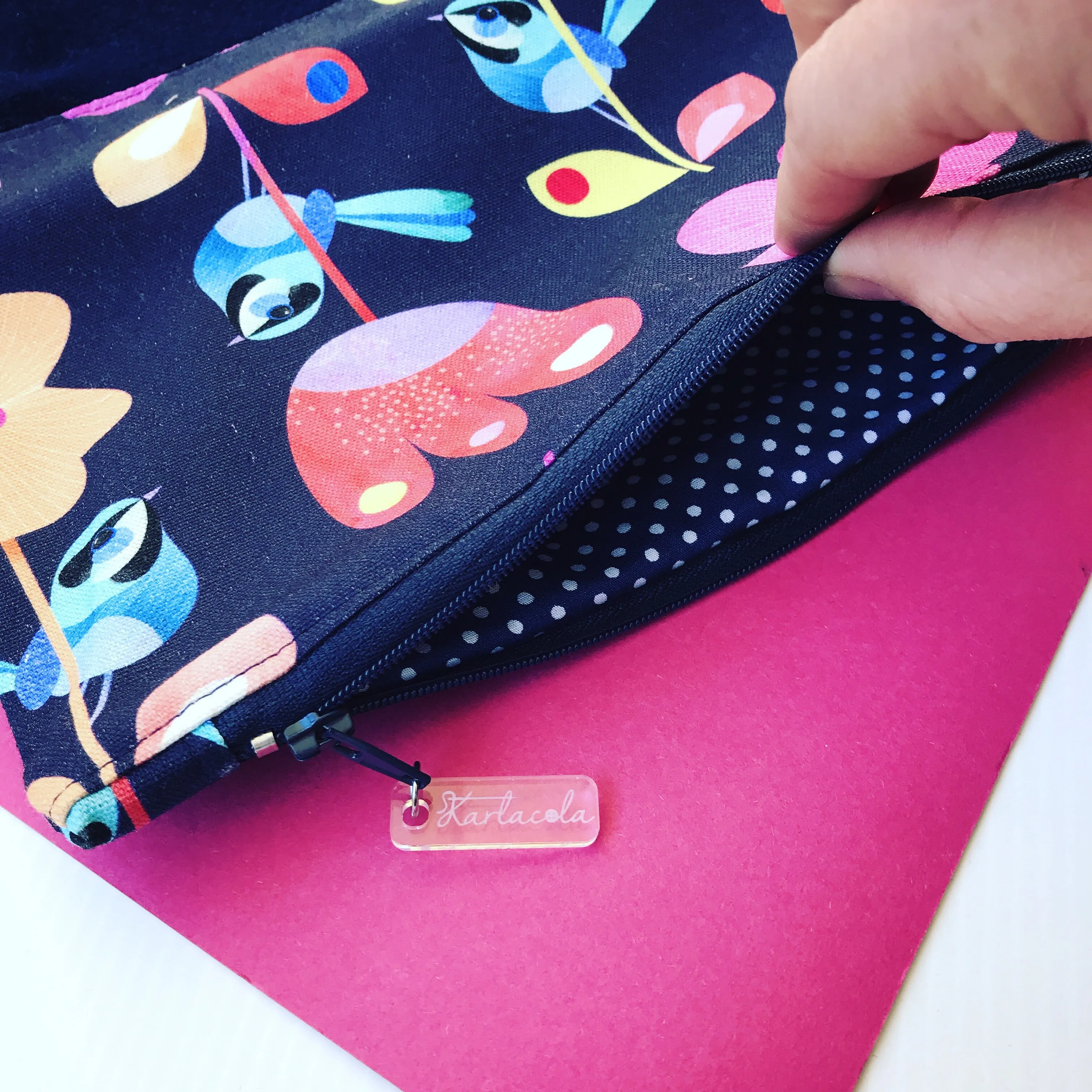 Say Wren Velvet Clutch