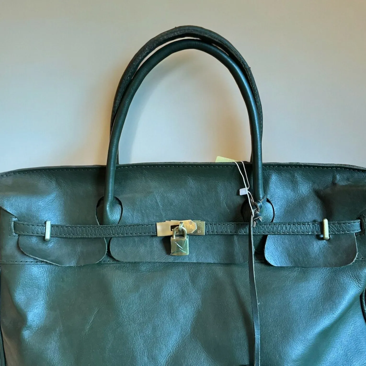 Weekender green olive bag
