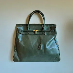 Weekender green olive bag